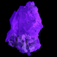 Green Tourmaline on Elestial Quartz 45*29*32mm 40.6g in UV light - Rocks and Things Store