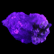 Green Tourmaline on Elestial Quartz 45*29*32mm 40.6g in UV light - Rocks and Things Store