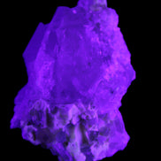 Green Tourmaline on Elestial Quartz 45*29*32mm 40.6g in UV light - Rocks and Things Store