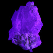 Green Tourmaline on Elestial Quartz 45*29*32mm 40.6g in UV light - Rocks and Things Store