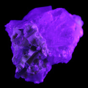 Green Tourmaline on Elestial Quartz 45*29*32mm 40.6g in UV light - Rocks and Things Store