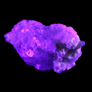 Green Tourmaline on Elestial Quartz 45*29*32mm 40.6g in UV light - Rocks and Things Store