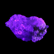 Green Tourmaline on Elestial Quartz 45*29*32mm 40.6g in UV light - Rocks and Things Store