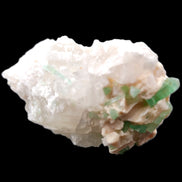 Green Tourmaline on Elestial Quartz 45*29*32mm 40.6g in sunlight - Rocks and Things Store