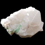 Green Tourmaline on Elestial Quartz 45*29*32mm 40.6g in sunlight - Rocks and Things Store