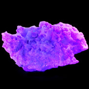 Pink and Clear Tourmaline in Lepidolite, Feldspar and Quartz matrix 90*45*50mm 188.7g in UV light - Rocks and Things Store