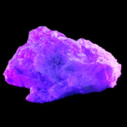 Pink and Clear Tourmaline in Lepidolite, Feldspar and Quartz matrix 90*45*50mm 188.7g in UV light - Rocks and Things Store