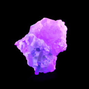 Green Tourmaline on Elestial Quartz 40*26*30mm 40.6g in UV light - Rocks and Things Store