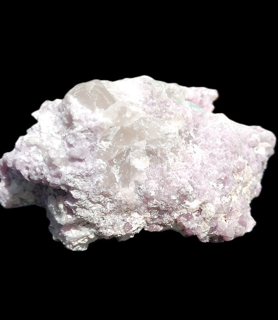 Pink and Clear Tourmaline in Lepidolite, Feldspar and Quartz matrix 90*45*50mm 188.7g in sunlight - Rocks and Things Store