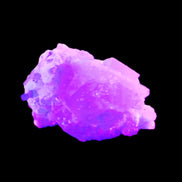 Green Tourmaline on Elestial Quartz 40*26*30mm 40.6g in UV light - Rocks and Things Store