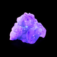 Green Tourmaline on Elestial Quartz with Feldspar matrix 33*31*18mm 16.2g in UV light - Rocks and Things Store