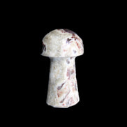Red and White Jasper Marble mushroom 30-36mm 14-19g in sunlight - Rocks and Things Store