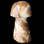 Chocolate Calcite mushroom 32-35mm 11-17g in sunlight - Rocks and Things Store