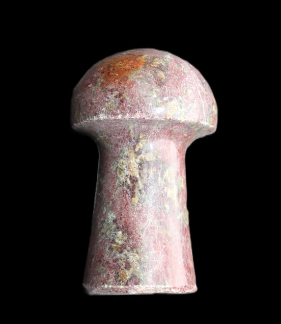 Brown Red Jasper Marble mushroom 32-35mm 14-17g in sunlight - Rocks and Things Store