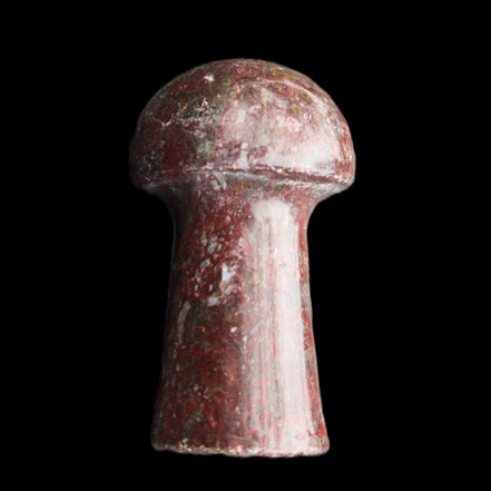 Brown Red Jasper Marble mushroom 32-35mm 14-17g in sunlight - Rocks and Things Store