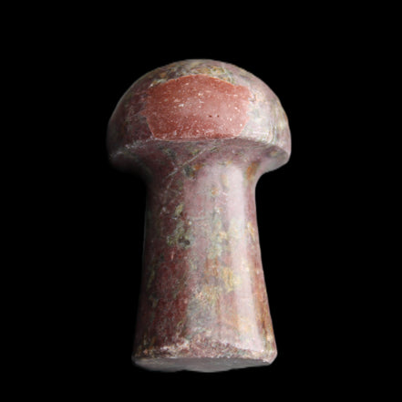 Brown Red Jasper Marble mushroom 32-35mm 14-17g in sunlight - Rocks and Things Store