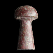 Brown Red Jasper Marble mushroom 32-35mm 14-17g in sunlight - Rocks and Things Store