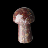 Brown Red Jasper Marble mushroom 32-35mm 14-17g in sunlight - Rocks and Things Store