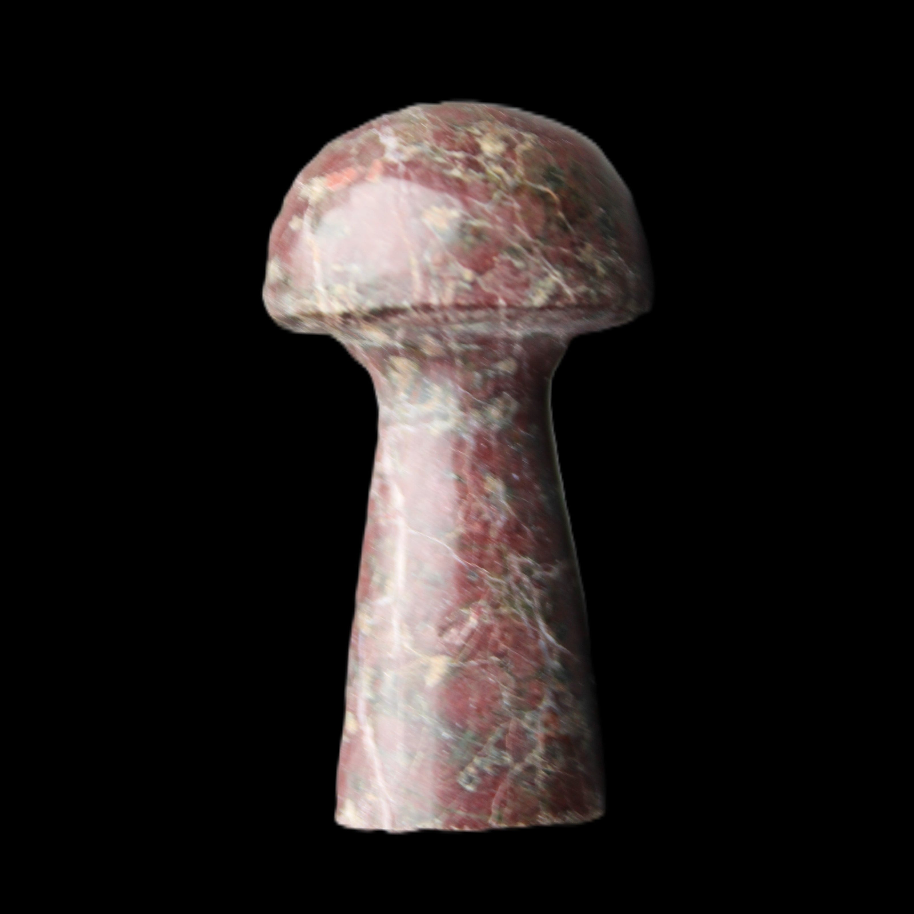 Brown Red Jasper Marble mushroom 32-35mm 14-17g in sunlight - Rocks and Things Store