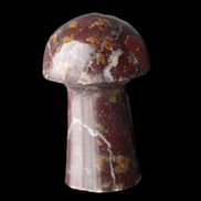 Brown Red Jasper Marble mushroom 32-35mm 14-17g in sunlight - Rocks and Things Store
