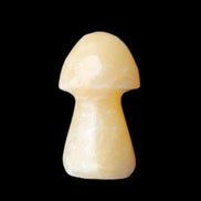 Yellow Calcite mushroom 26-30mm 8-12g in sunlight - Rocks and Things Store