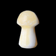 Yellow Calcite mushroom 26-30mm 8-12g in sunlight - Rocks and Things Store