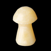 Yellow Calcite mushroom 26-30mm 8-12g in sunlight - Rocks and Things Store