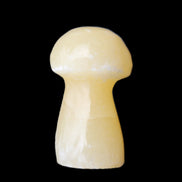 Yellow Calcite mushroom 26-30mm 8-12g in sunlight - Rocks and Things Store