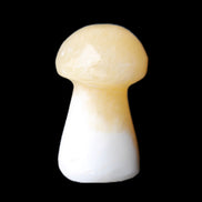 Yellow Calcite mushroom 26-30mm 8-12g in sunlight - Rocks and Things Store