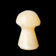 Yellow Calcite mushroom 26-30mm 8-12g in sunlight - Rocks and Things Store