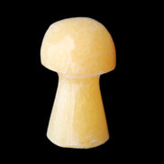 Yellow Calcite mushroom 26-30mm 8-12g in sunlight - Rocks and Things Store