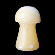 Yellow Calcite mushroom 26-30mm 8-12g in sunlight - Rocks and Things Store