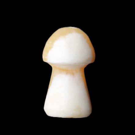 Yellow Calcite mushroom 26-30mm 8-12g in sunlight - Rocks and Things Store