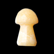 Yellow Calcite mushroom 26-30mm 8-12g in sunlight - Rocks and Things Store