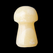 Yellow Calcite mushroom 26-30mm 8-12g in sunlight - Rocks and Things Store
