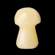 Yellow Calcite mushroom 26-30mm 8-12g in sunlight - Rocks and Things Store