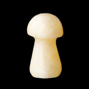 Yellow Calcite mushroom 26-30mm 8-12g in sunlight - Rocks and Things Store