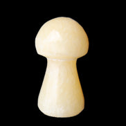 Yellow Calcite mushroom 26-30mm 8-12g in sunlight - Rocks and Things Store