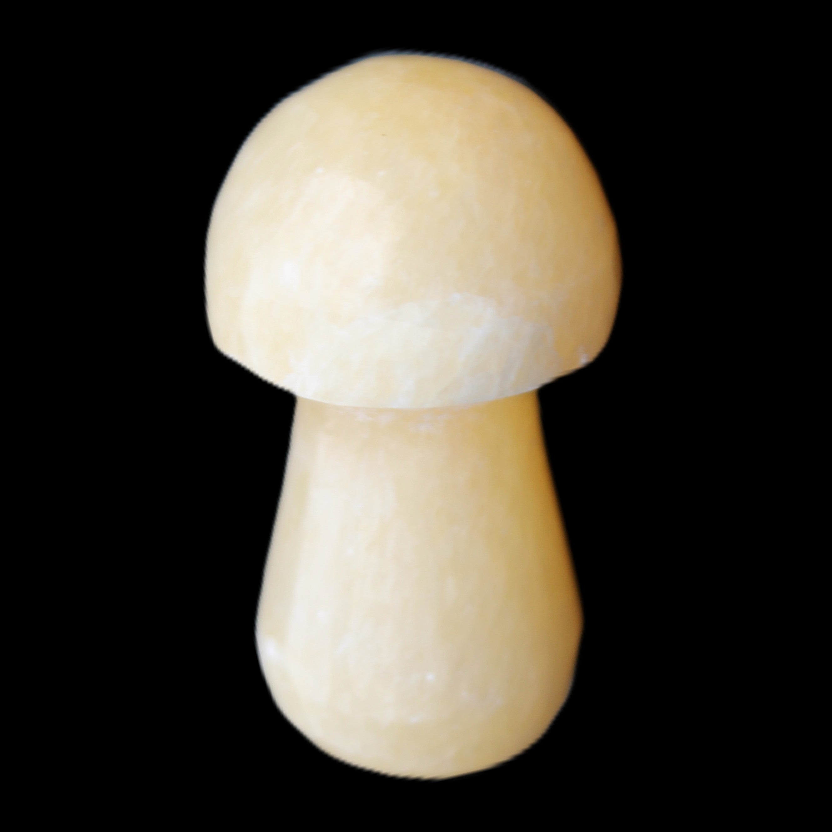Yellow Calcite mushroom 26-30mm 8-12g in sunlight - Rocks and Things Store