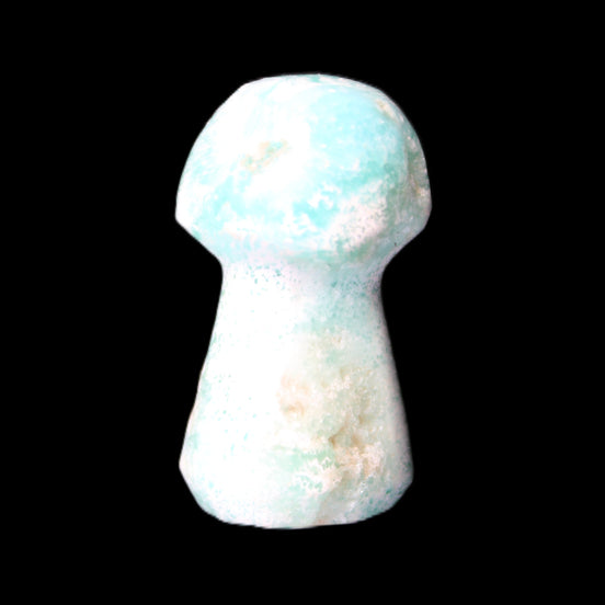 Blue Aragonite mushroom 30-32mm 12-15g in sunlight - Rocks and Things Store