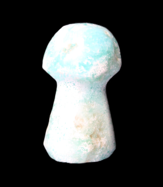 Blue Aragonite mushroom 30-32mm 12-15g in sunlight - Rocks and Things Store