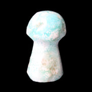 Blue Aragonite mushroom 30-32mm 12-15g in sunlight - Rocks and Things Store