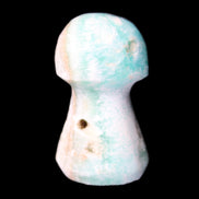 Blue Aragonite mushroom 30-32mm 12-15g in sunlight - Rocks and Things Store