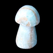 Blue Aragonite mushroom 30-32mm 12-15g in sunlight - Rocks and Things Store