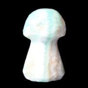 Blue Aragonite mushroom 30-32mm 12-15g in sunlight - Rocks and Things Store