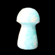 Blue Aragonite mushroom 30-32mm 12-15g in sunlight - Rocks and Things Store