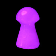 Mangano Calcite mushroom 25-32mmm 8-15g in UV light - Rocks and Things Store