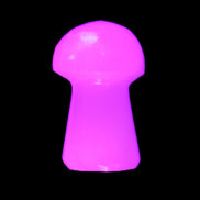 Mangano Calcite mushroom 25-32mmm 8-15g in UV light - Rocks and Things Store