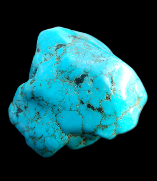 Persian Turquoise 39*37mm 43.5g in sunlight - Rocks and Things Store