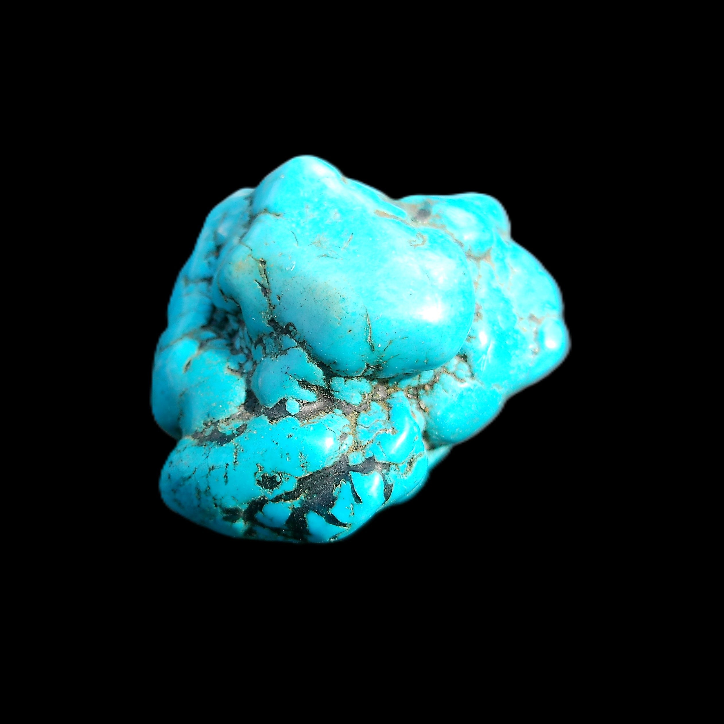 Persian Turquoise 39*37mm 43.5g in sunlight - Rocks and Things Store